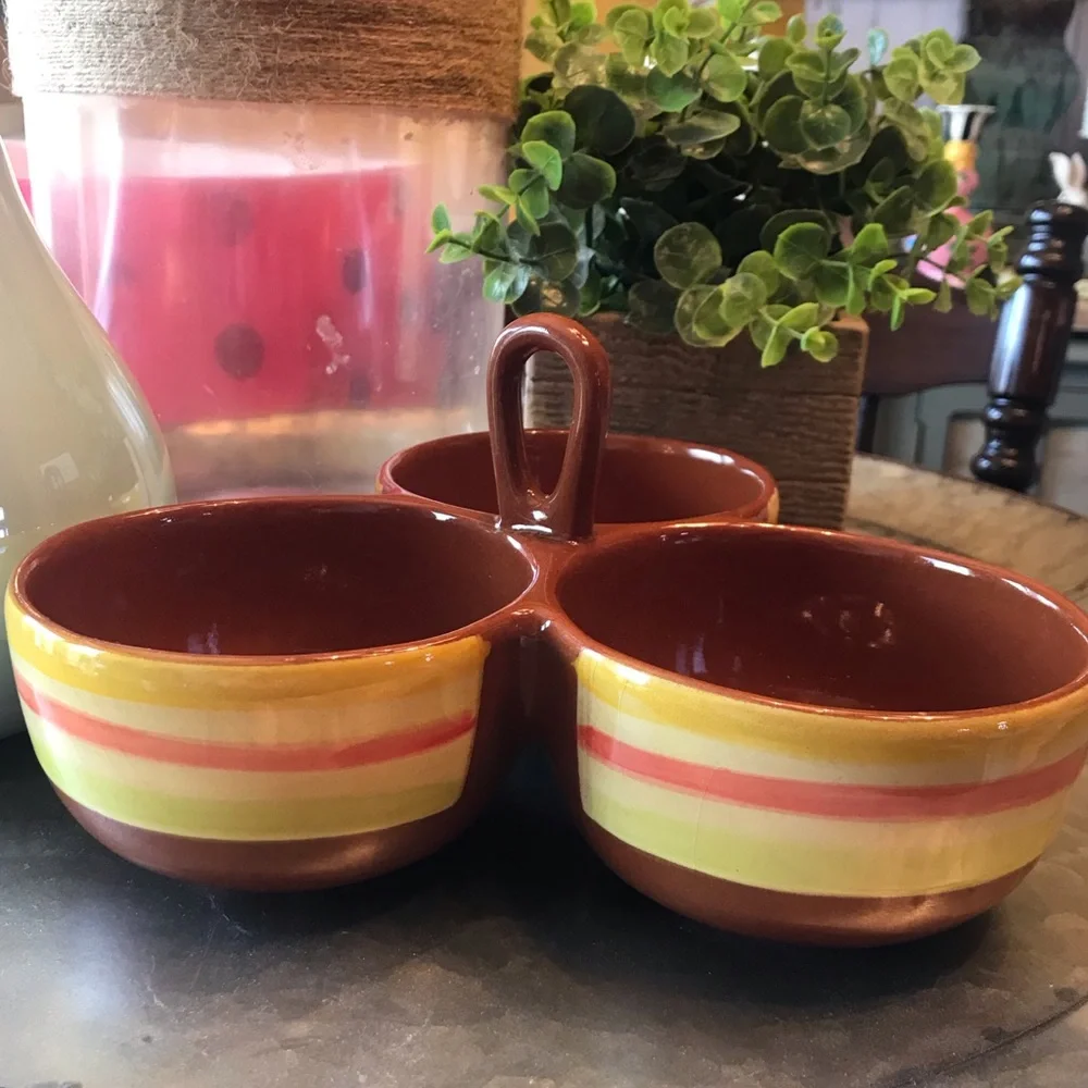 Sur La Table Triple Condiment Server